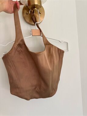 Wilfred Beige Satin Shell Top